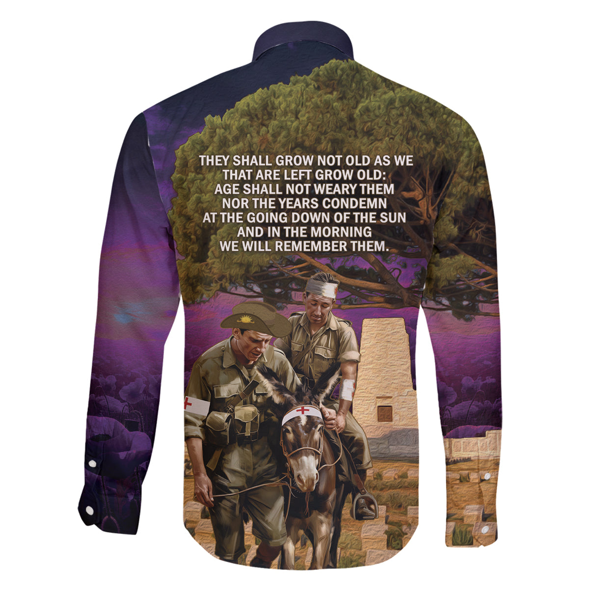 Australia ANZAC Day Family Matching Mermaid Dress and Hawaiian Shirt Lonesome Pine Australian Army With Donkey