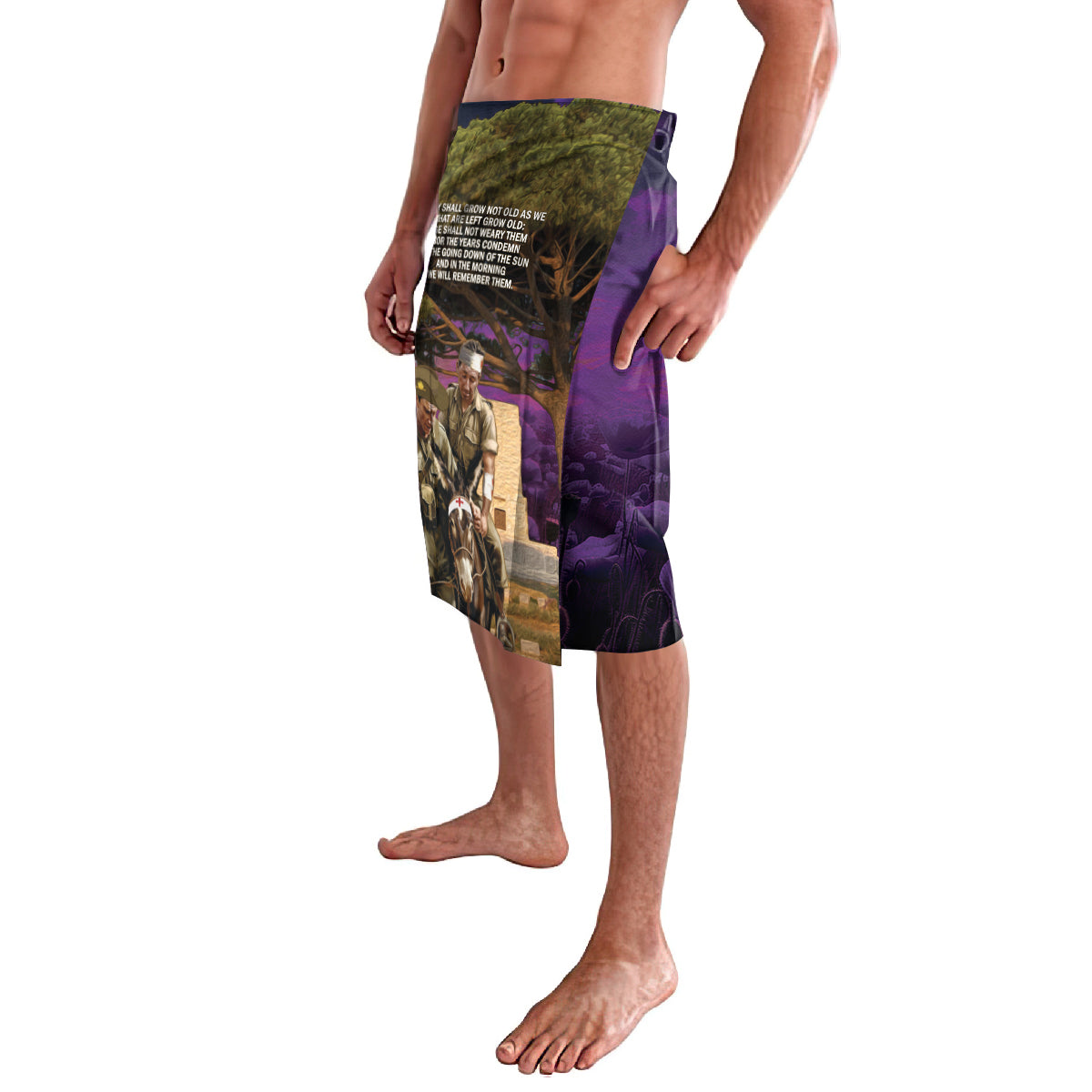 Australia ANZAC Day Lavalava Lonesome Pine Australian Army With Donkey