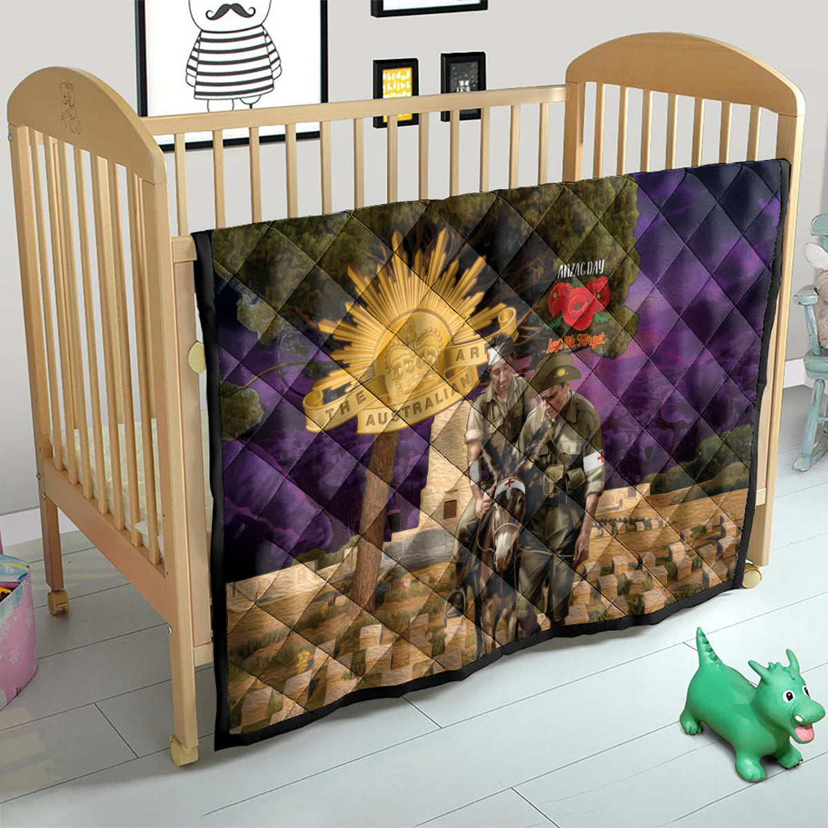 Australia ANZAC Day Quilt Lonesome Pine Australian Army With Donkey - Vibe Hoodie Shop