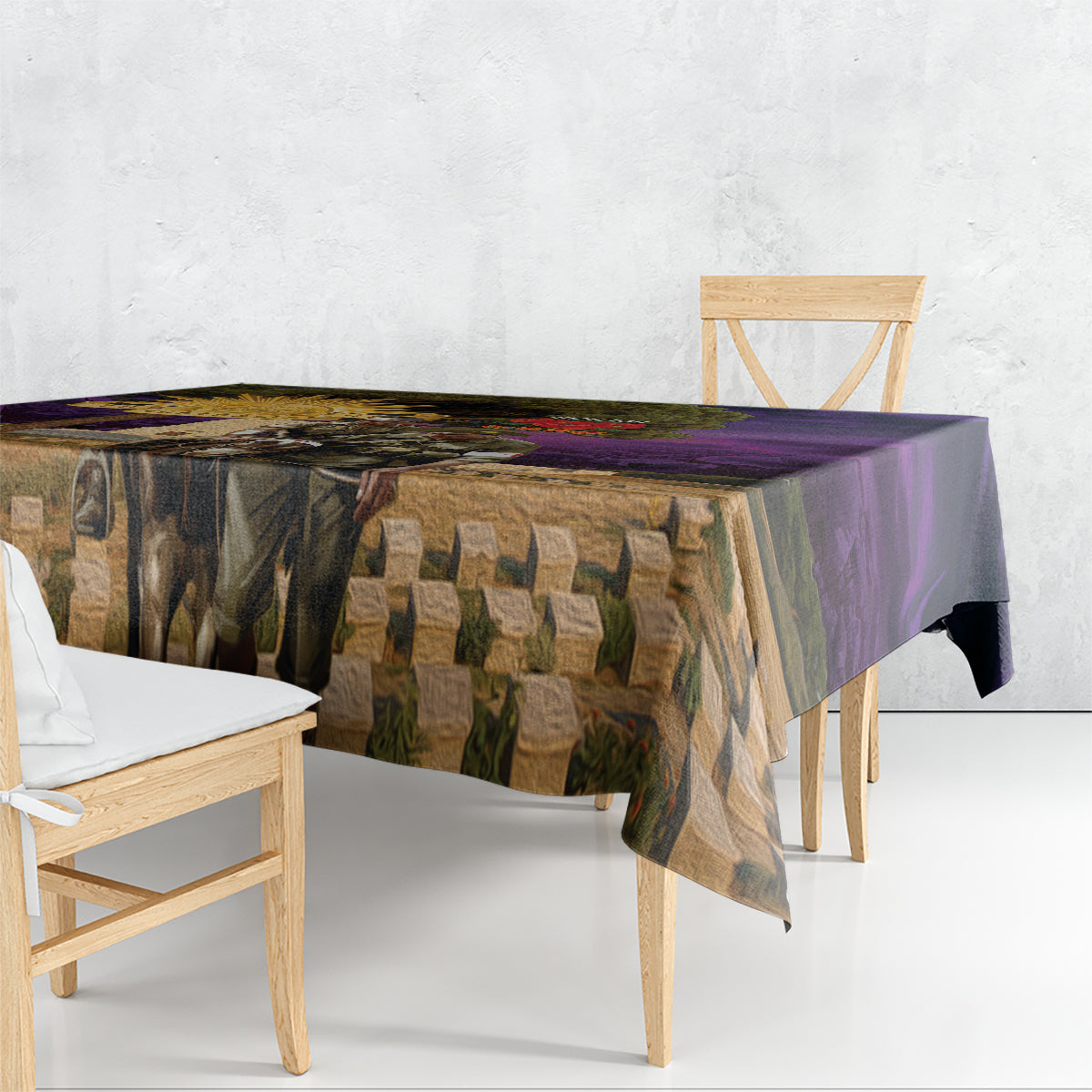 Australia ANZAC Day Tablecloth Lonesome Pine Australian Army With Donkey