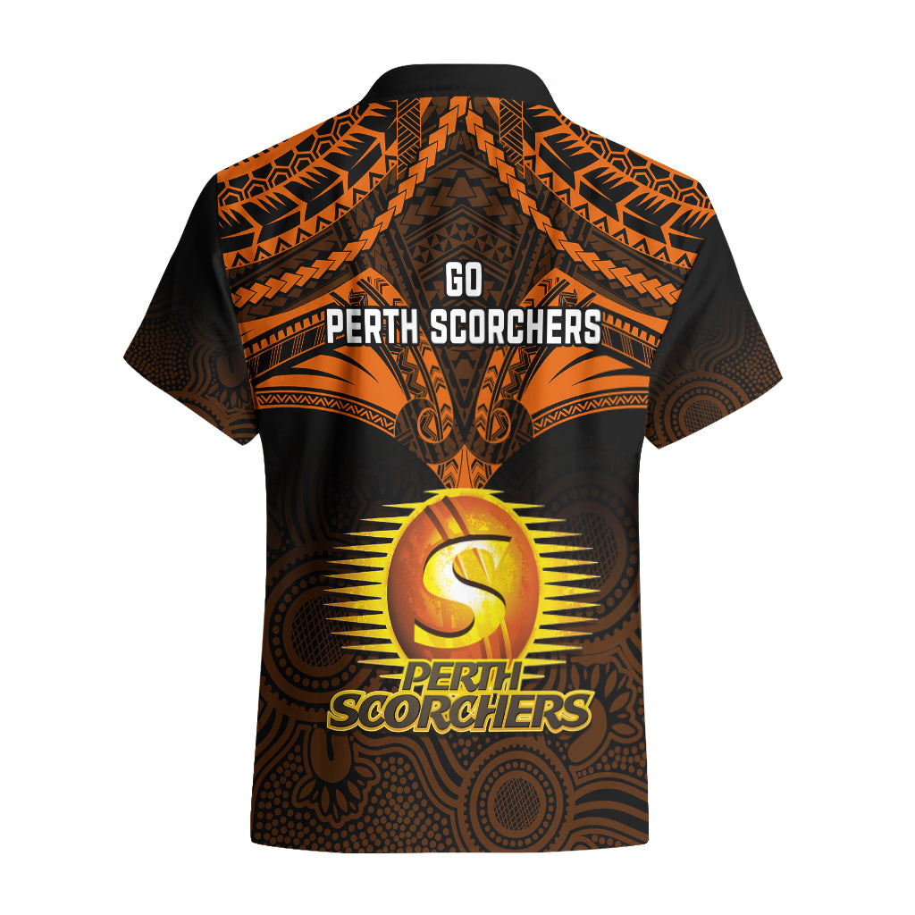 Perth Scorchers Cricket Hawaiian Shirt 2023 Unique Indigenous Art Mix Polynesian Pattern - Vibe Hoodie Shop