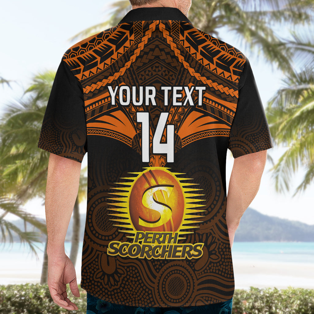 Custom Perth Scorchers Cricket Hawaiian Shirt 2023 Unique Indigenous Art Mix Polynesian Pattern - Vibe Hoodie Shop
