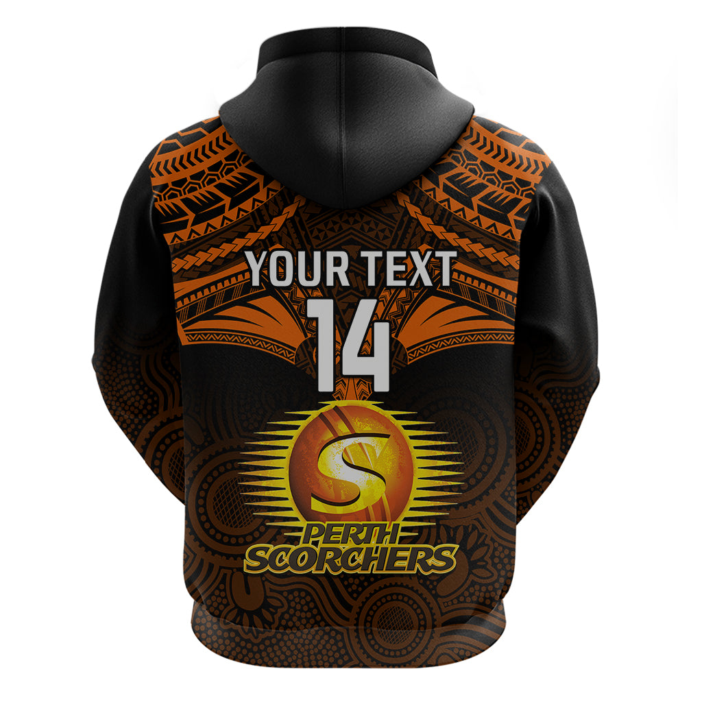Custom Perth Scorchers Cricket Hoodie 2023 Unique Indigenous Art Mix Polynesian Pattern - Vibe Hoodie Shop