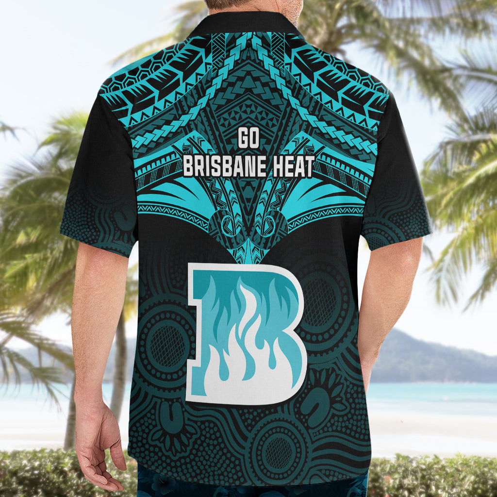 Brisbane Heat Cricket Hawaiian Shirt 2023 Unique Indigenous Art Mix Polynesian Pattern - Vibe Hoodie Shop