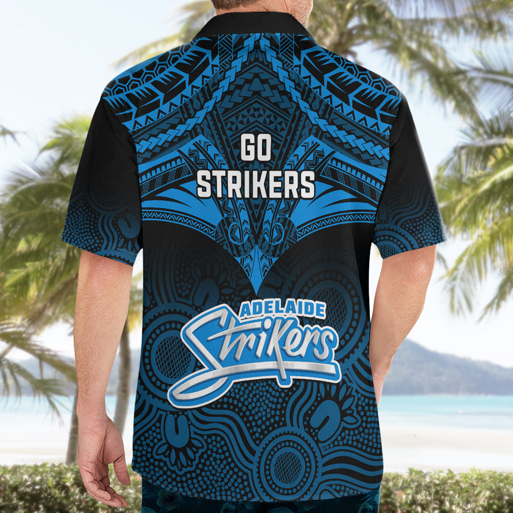 Adelaide Strikers Cricket Hawaiian Shirt 2023 Unique Indigenous Art Mix Polynesian Pattern - Vibe Hoodie Shop