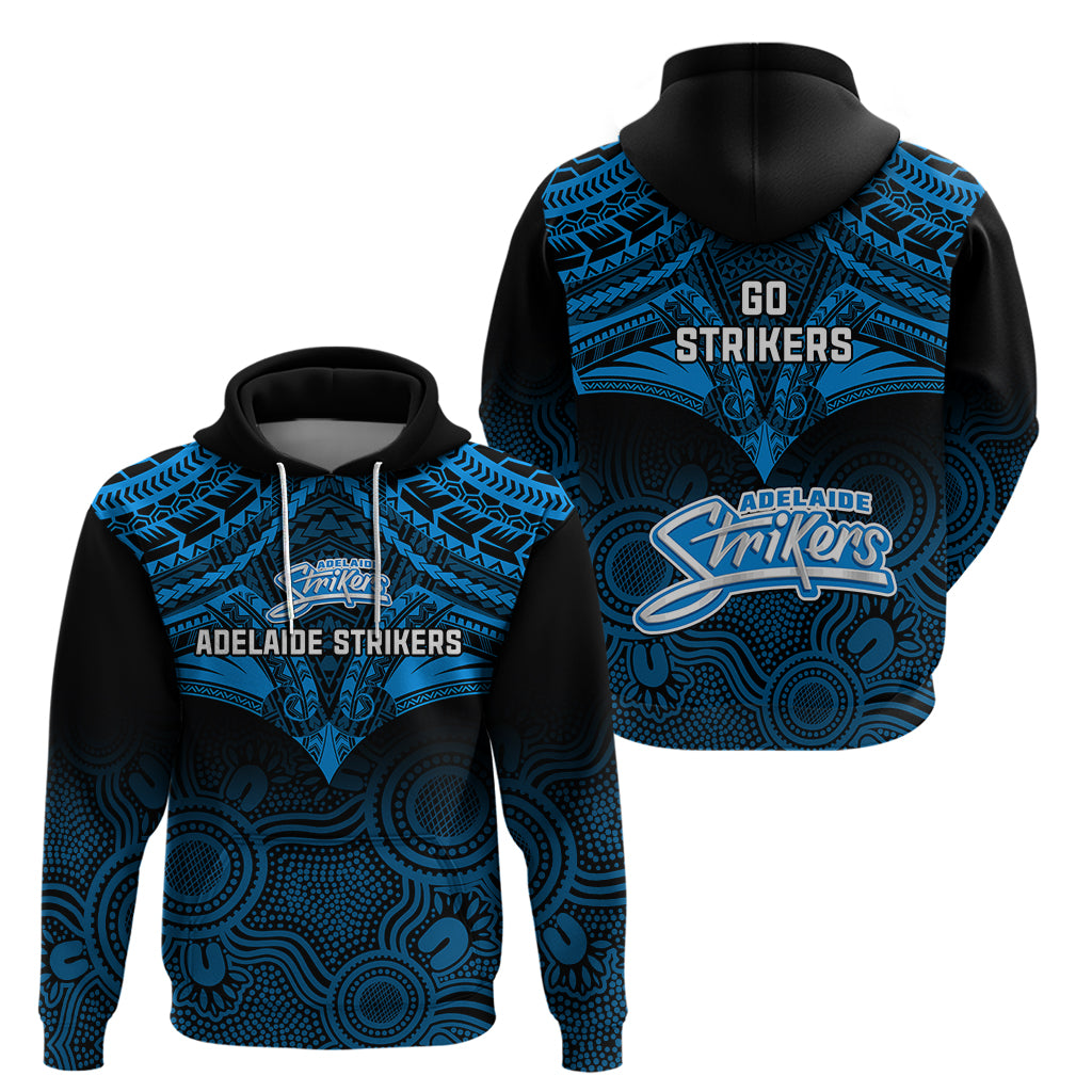 Adelaide Strikers Cricket Hoodie 2023 Unique Indigenous Art Mix Polynesian Pattern - Vibe Hoodie Shop