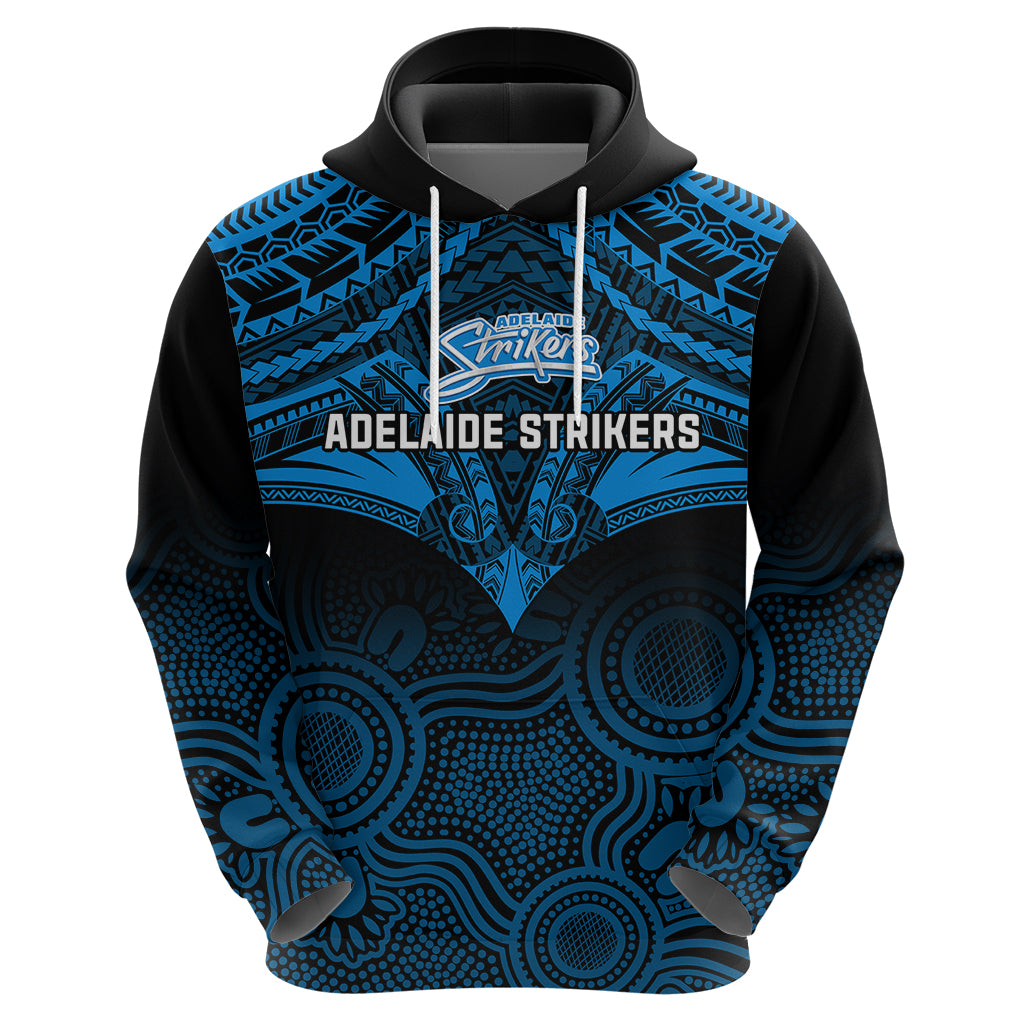 Adelaide Strikers Cricket Hoodie 2023 Unique Indigenous Art Mix Polynesian Pattern - Vibe Hoodie Shop