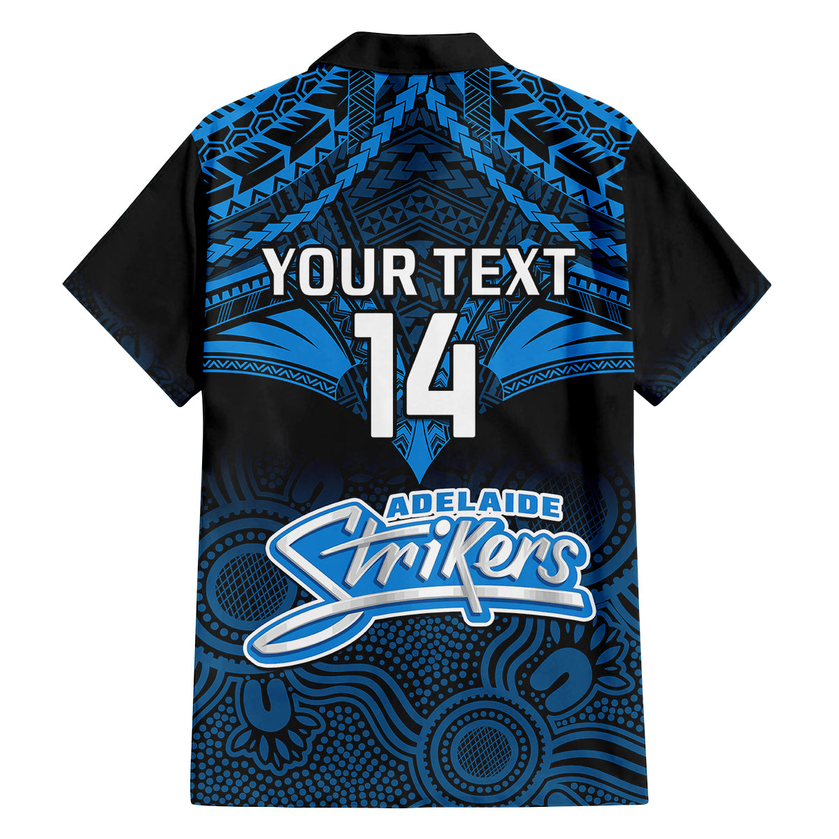 custom-adelaide-strikers-cricket-family-matching-off-shoulder-maxi-dress-and-hawaiian-shirt-2023-unique-indigenous-art-mix-polynesian-pattern