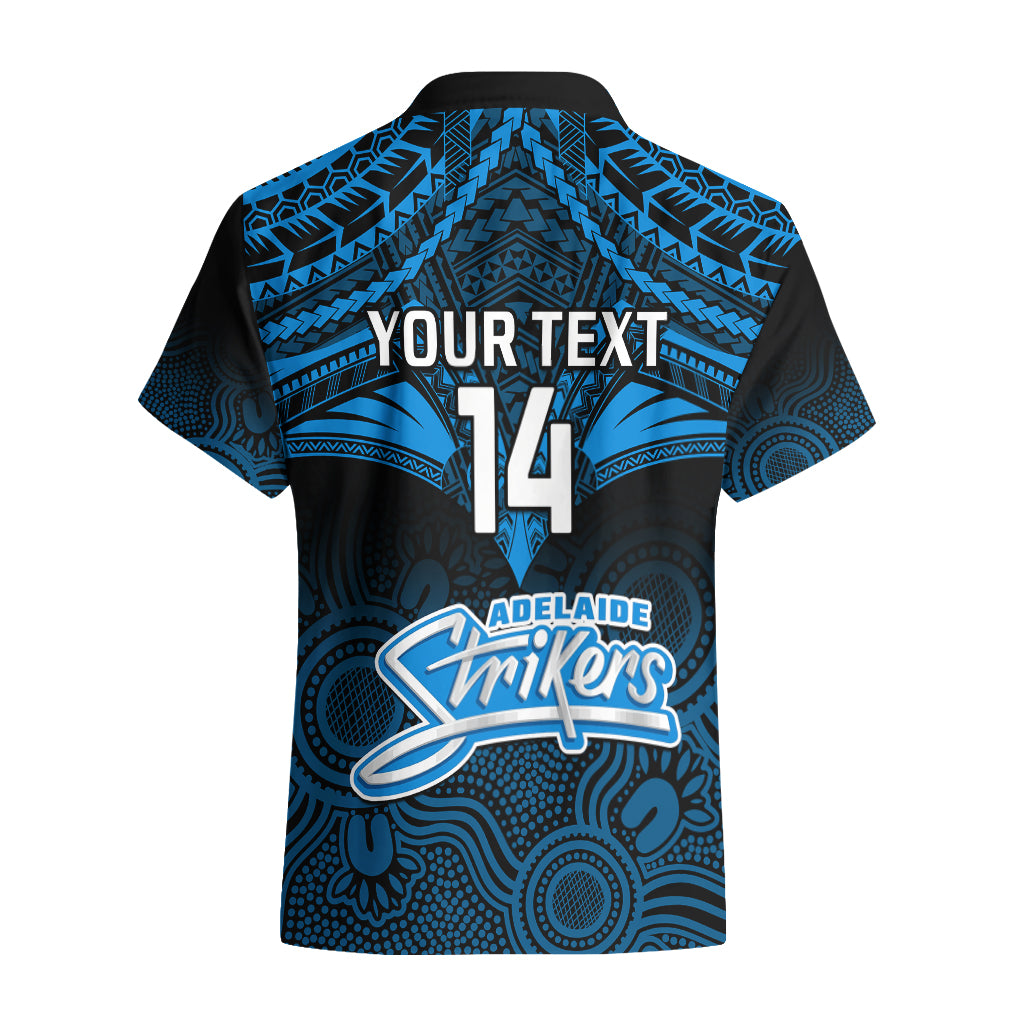 Custom Adelaide Strikers Cricket Hawaiian Shirt 2023 Unique Indigenous Art Mix Polynesian Pattern - Vibe Hoodie Shop