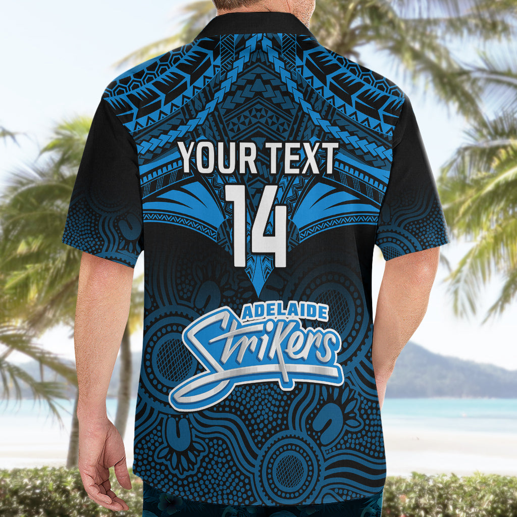 Custom Adelaide Strikers Cricket Hawaiian Shirt 2023 Unique Indigenous Art Mix Polynesian Pattern - Vibe Hoodie Shop