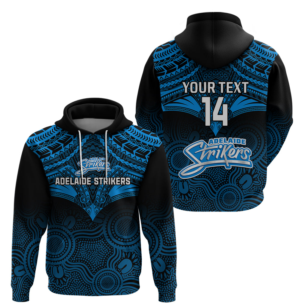 Custom Adelaide Strikers Cricket Hoodie 2023 Unique Indigenous Art Mix Polynesian Pattern - Vibe Hoodie Shop