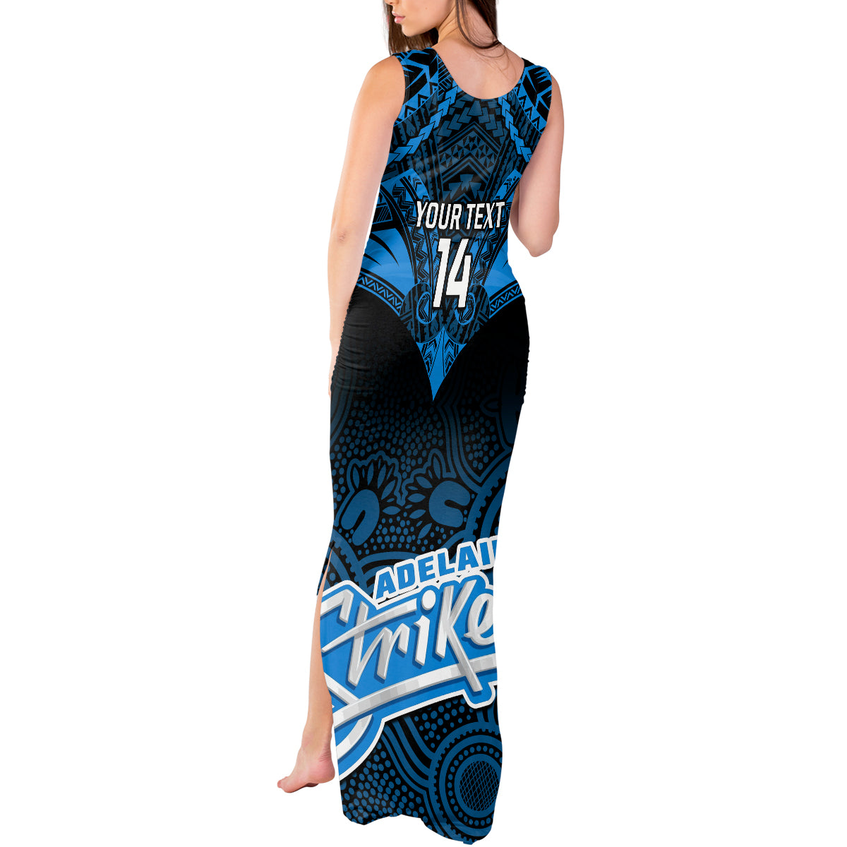 custom-adelaide-strikers-cricket-tank-maxi-dress-2023-unique-indigenous-art-mix-polynesian-pattern