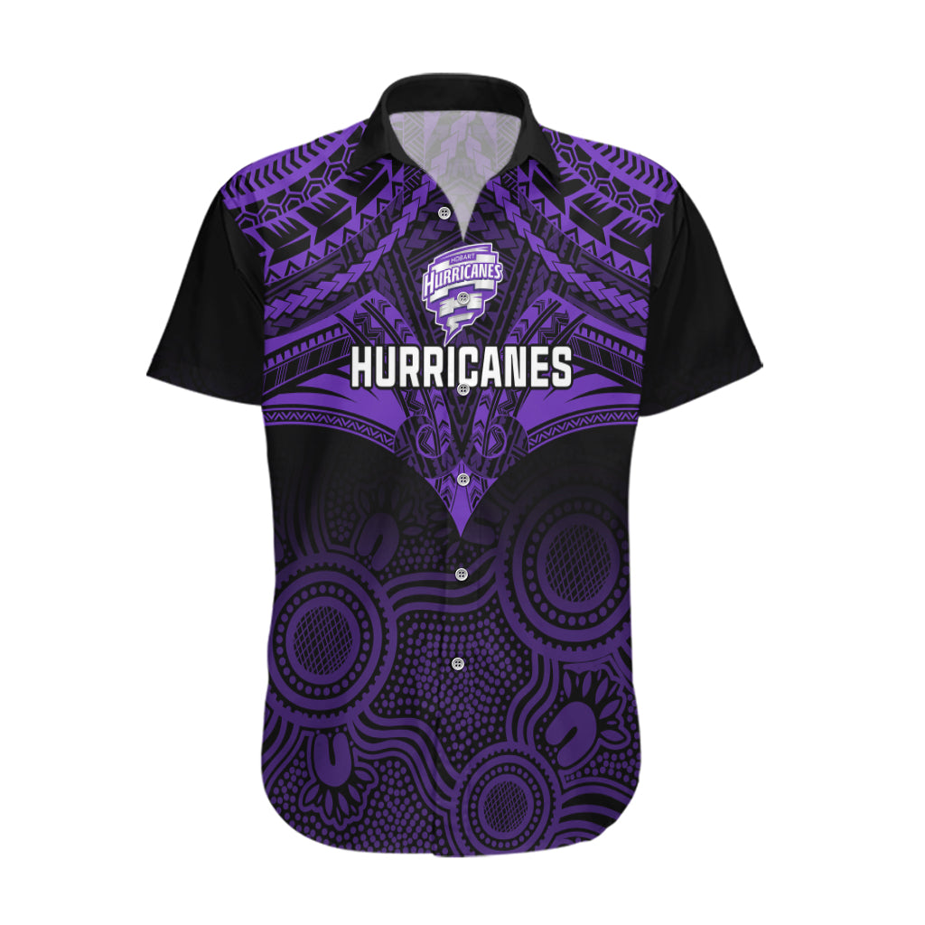 Hobart Hurricanes Cricket Hawaiian Shirt 2023 Unique Indigenous Art Mix Polynesian Pattern - Vibe Hoodie Shop