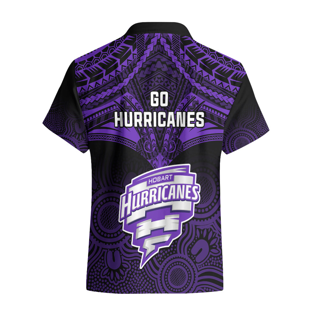 Hobart Hurricanes Cricket Hawaiian Shirt 2023 Unique Indigenous Art Mix Polynesian Pattern - Vibe Hoodie Shop