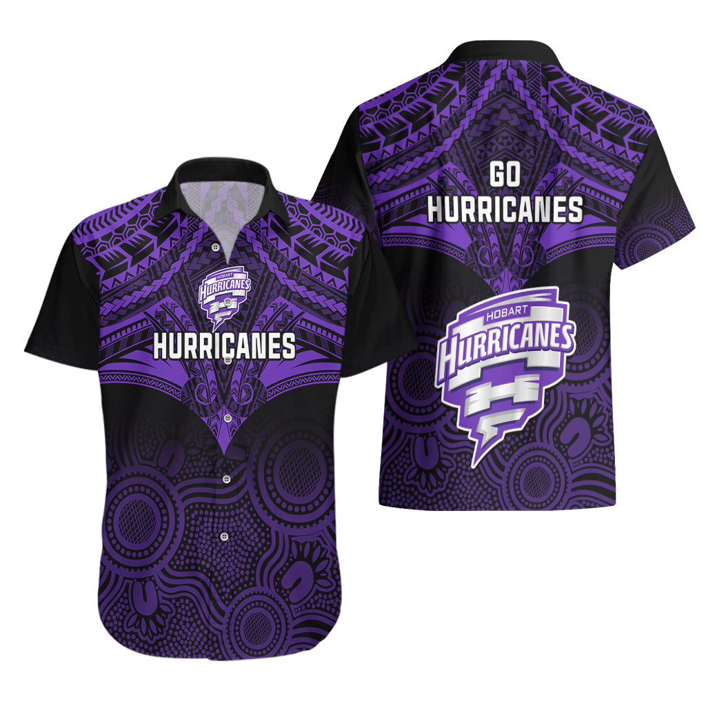 Hobart Hurricanes Cricket Hawaiian Shirt 2023 Unique Indigenous Art Mix Polynesian Pattern - Vibe Hoodie Shop