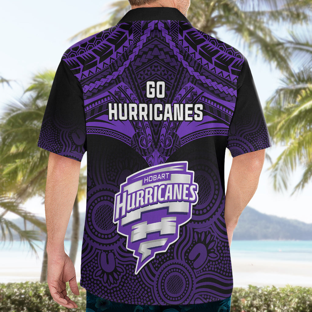 Hobart Hurricanes Cricket Hawaiian Shirt 2023 Unique Indigenous Art Mix Polynesian Pattern - Vibe Hoodie Shop