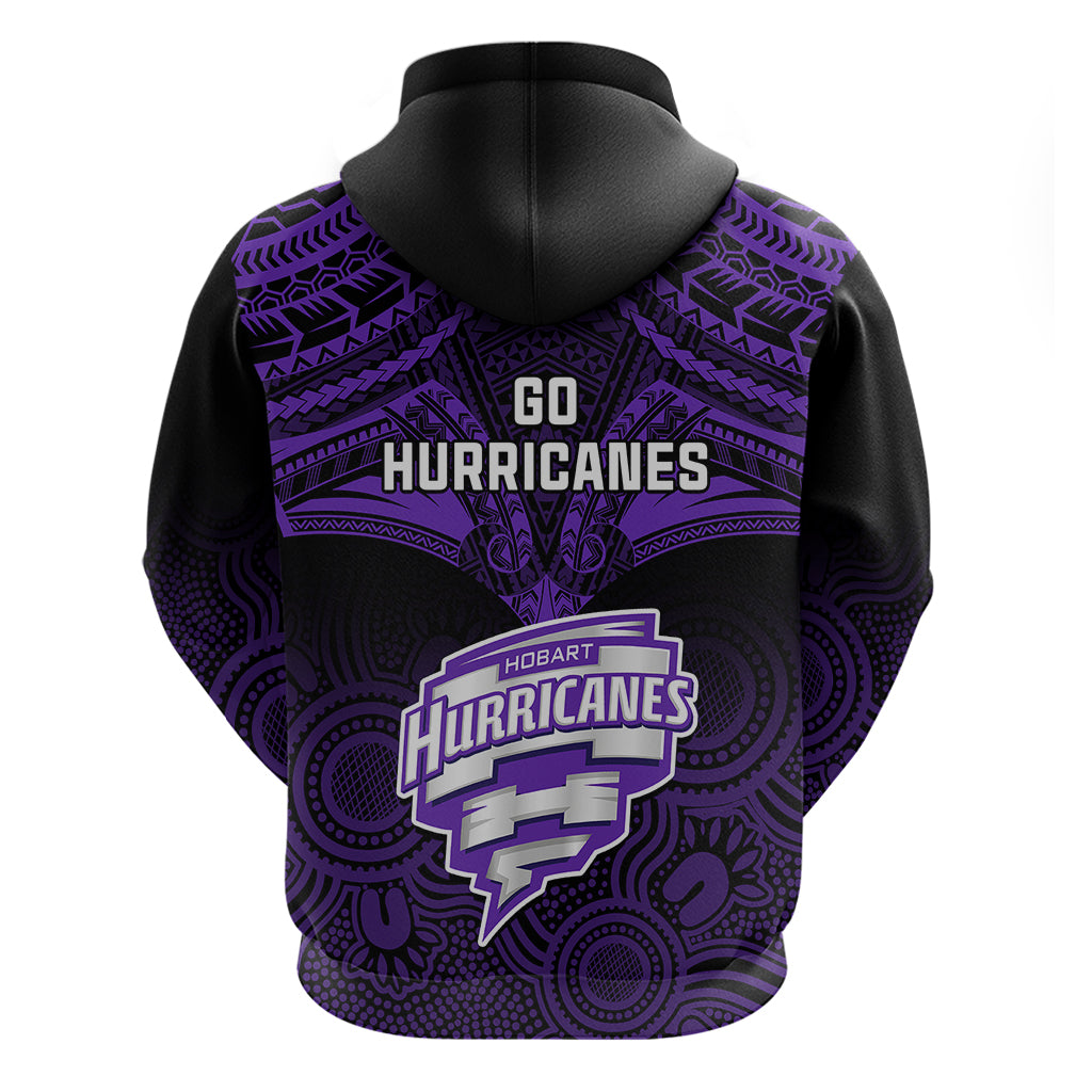 Hobart Hurricanes Cricket Hoodie 2023 Unique Indigenous Art Mix Polynesian Pattern - Vibe Hoodie Shop
