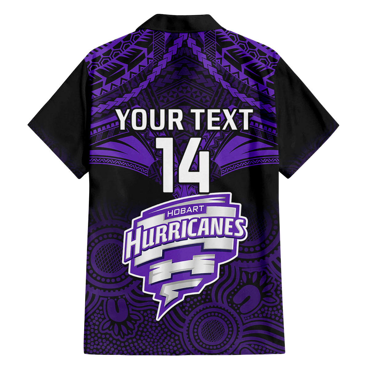 custom-hobart-hurricanes-cricket-family-matching-off-shoulder-maxi-dress-and-hawaiian-shirt-2023-unique-indigenous-art-mix-polynesian-pattern