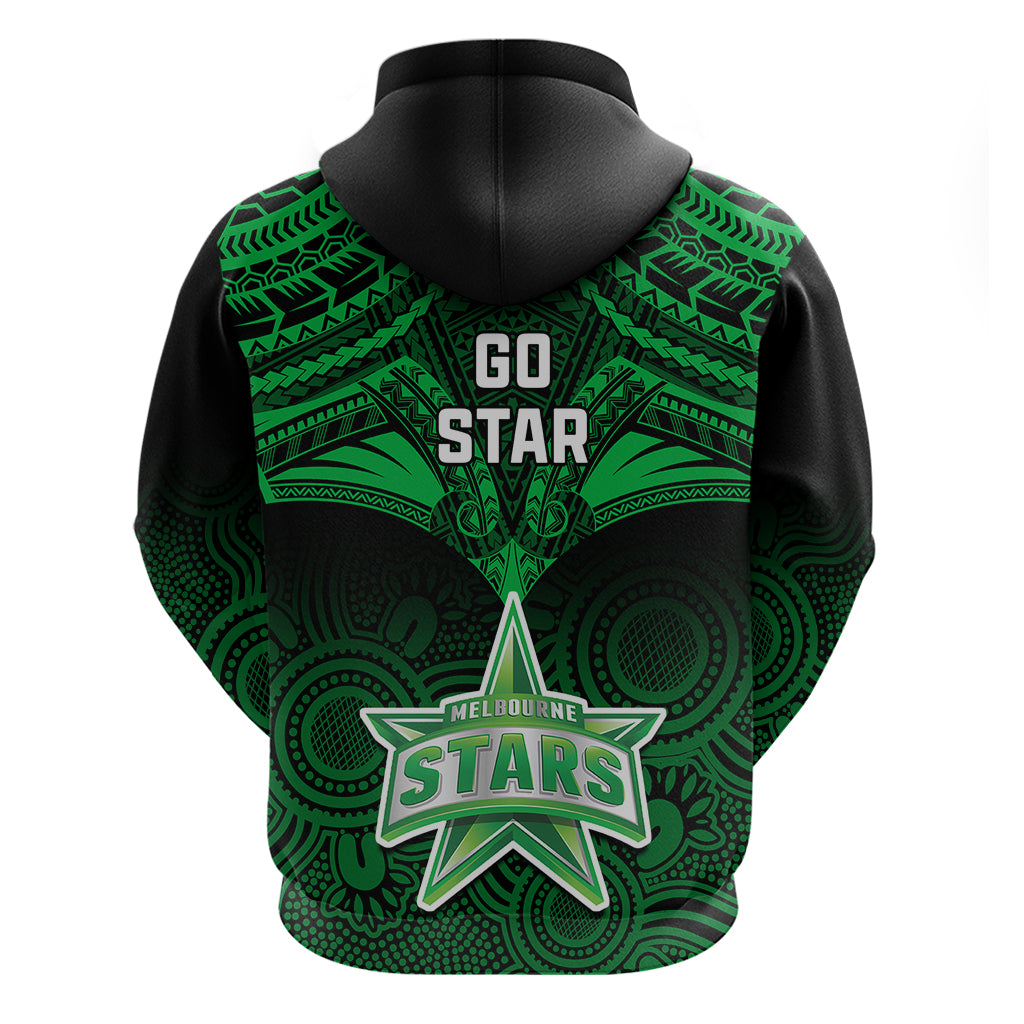 Melbourne Stars Cricket Hoodie 2023 Unique Indigenous Art Mix Polynesian Pattern - Vibe Hoodie Shop