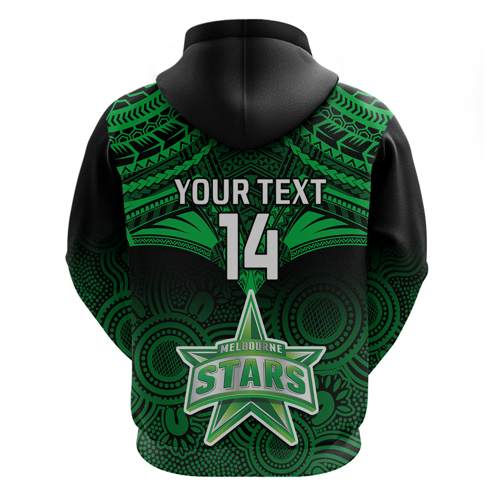 Custom Melbourne Stars Cricket Hoodie 2023 Unique Indigenous Art Mix Polynesian Pattern - Vibe Hoodie Shop