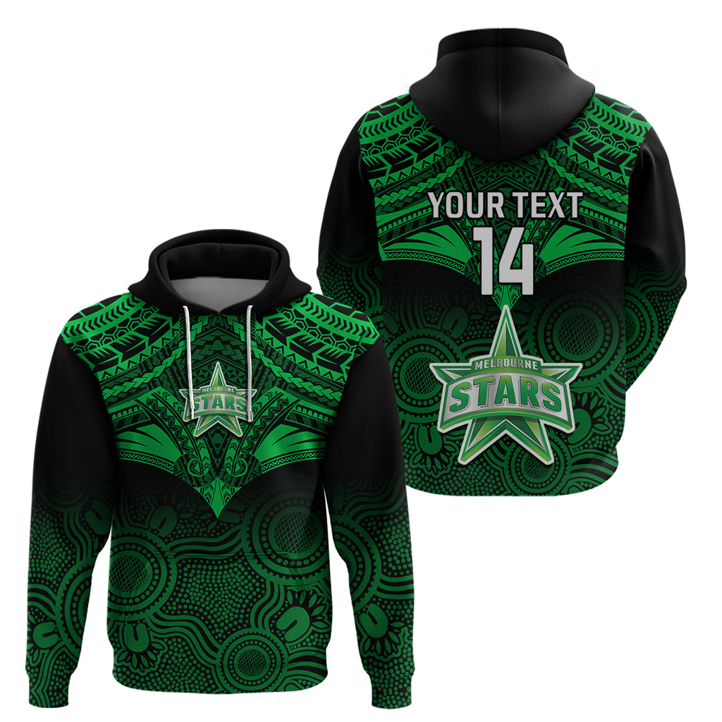 Custom Melbourne Stars Cricket Hoodie 2023 Unique Indigenous Art Mix Polynesian Pattern - Vibe Hoodie Shop