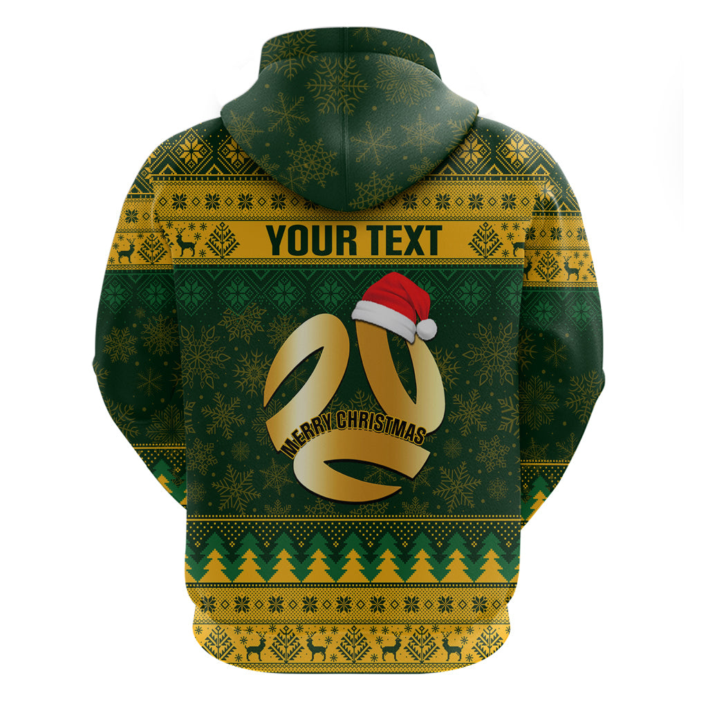Personalised Australia Matildas Christmas Hoodie Merry Xmas 2023 National Color - Vibe Hoodie Shop