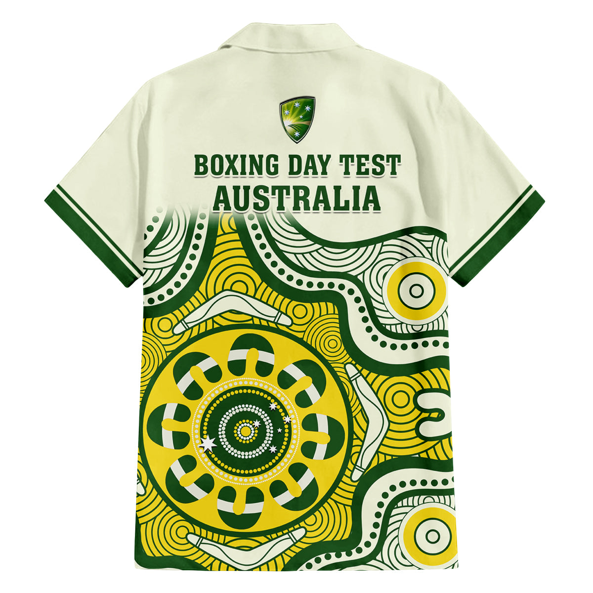 australia-cricket-family-matching-long-sleeve-bodycon-dress-and-hawaiian-shirt-boxing-day-2023-test-indigenous-art