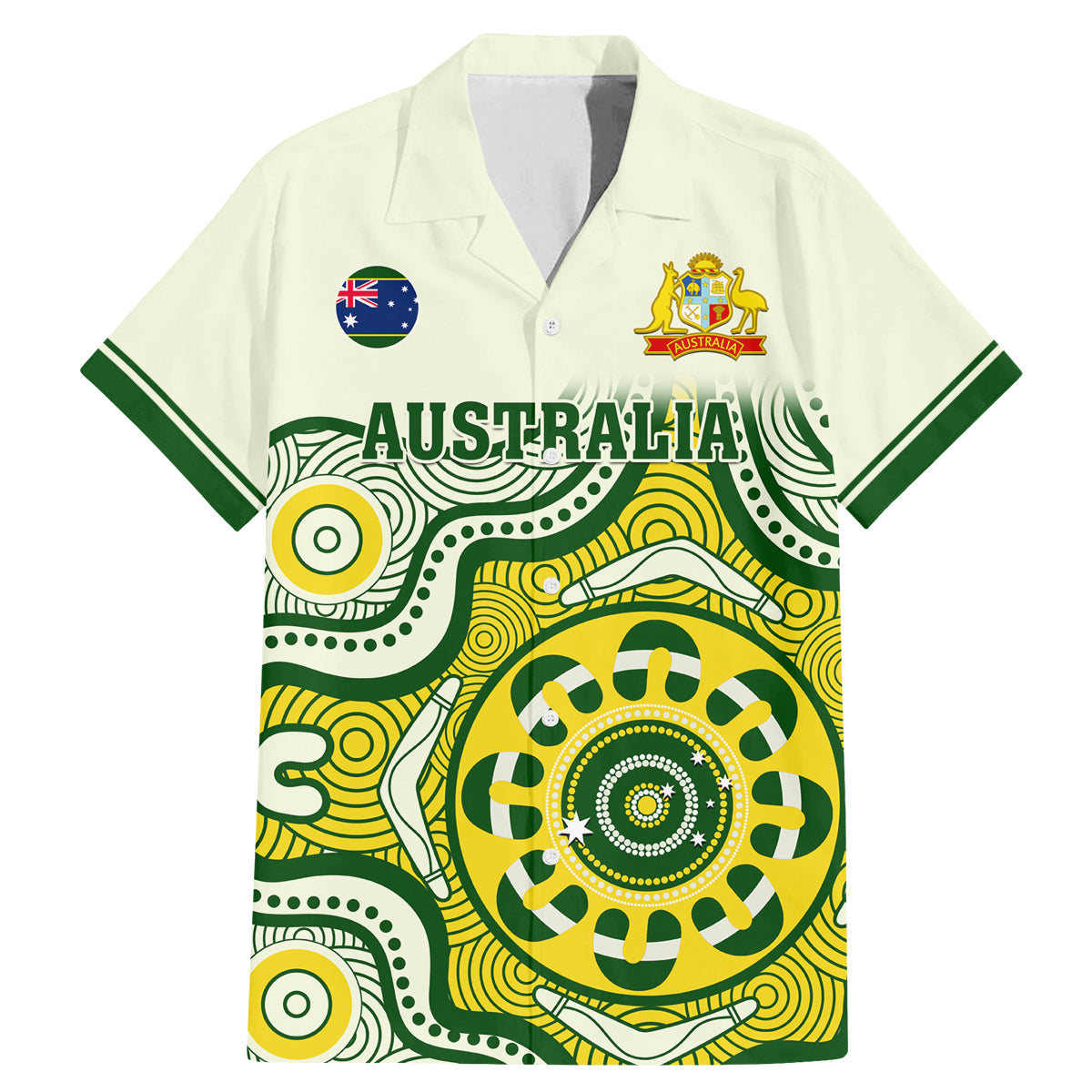 australia-cricket-family-matching-mermaid-dress-and-hawaiian-shirt-boxing-day-2023-test-indigenous-art