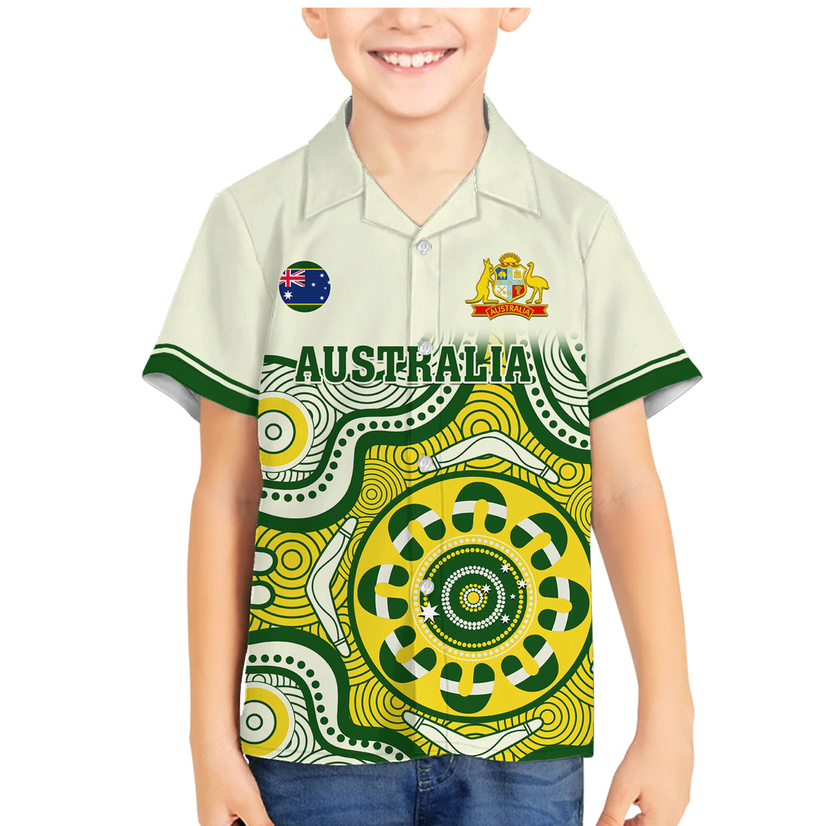 australia-cricket-family-matching-mermaid-dress-and-hawaiian-shirt-boxing-day-2023-test-indigenous-art