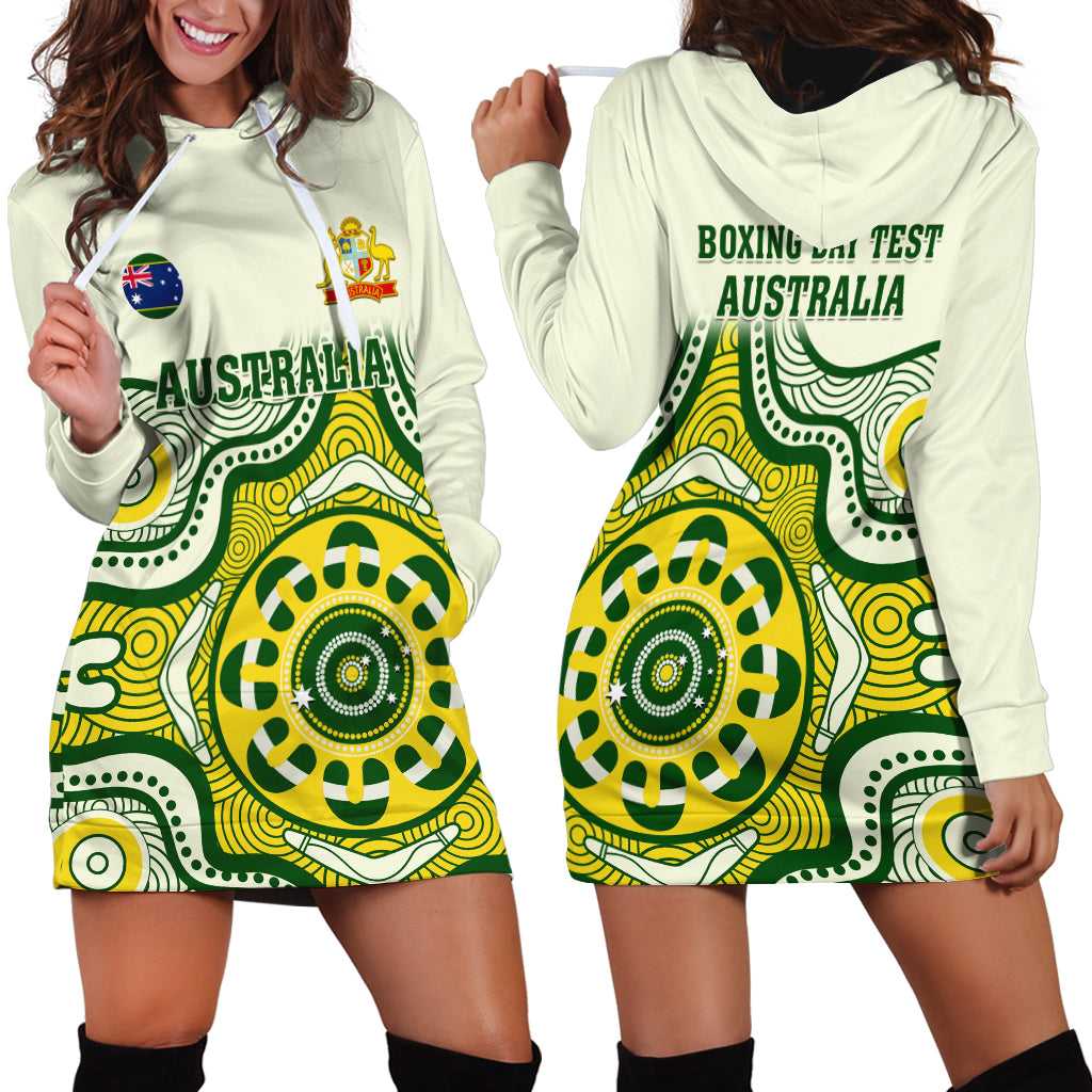 Australia Cricket Hoodie Dress Boxing Day 2023 Test Indigenous Art - Vibe Hoodie Shop