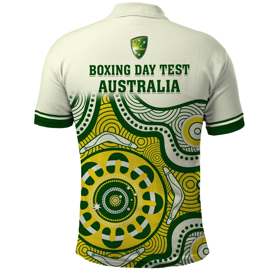 Australia Cricket Polo Shirt Boxing Day 2023 Test Indigenous Art - Vibe Hoodie Shop