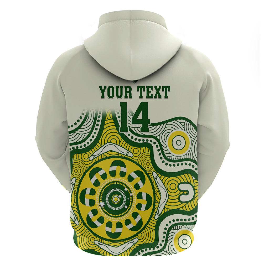 Custom Australia Cricket Hoodie Boxing Day 2023 Test Indigenous Art - Vibe Hoodie Shop