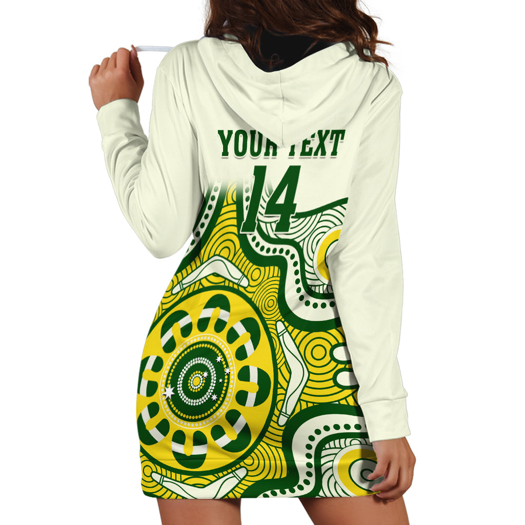 Custom Australia Cricket Hoodie Dress Boxing Day 2023 Test Indigenous Art - Vibe Hoodie Shop