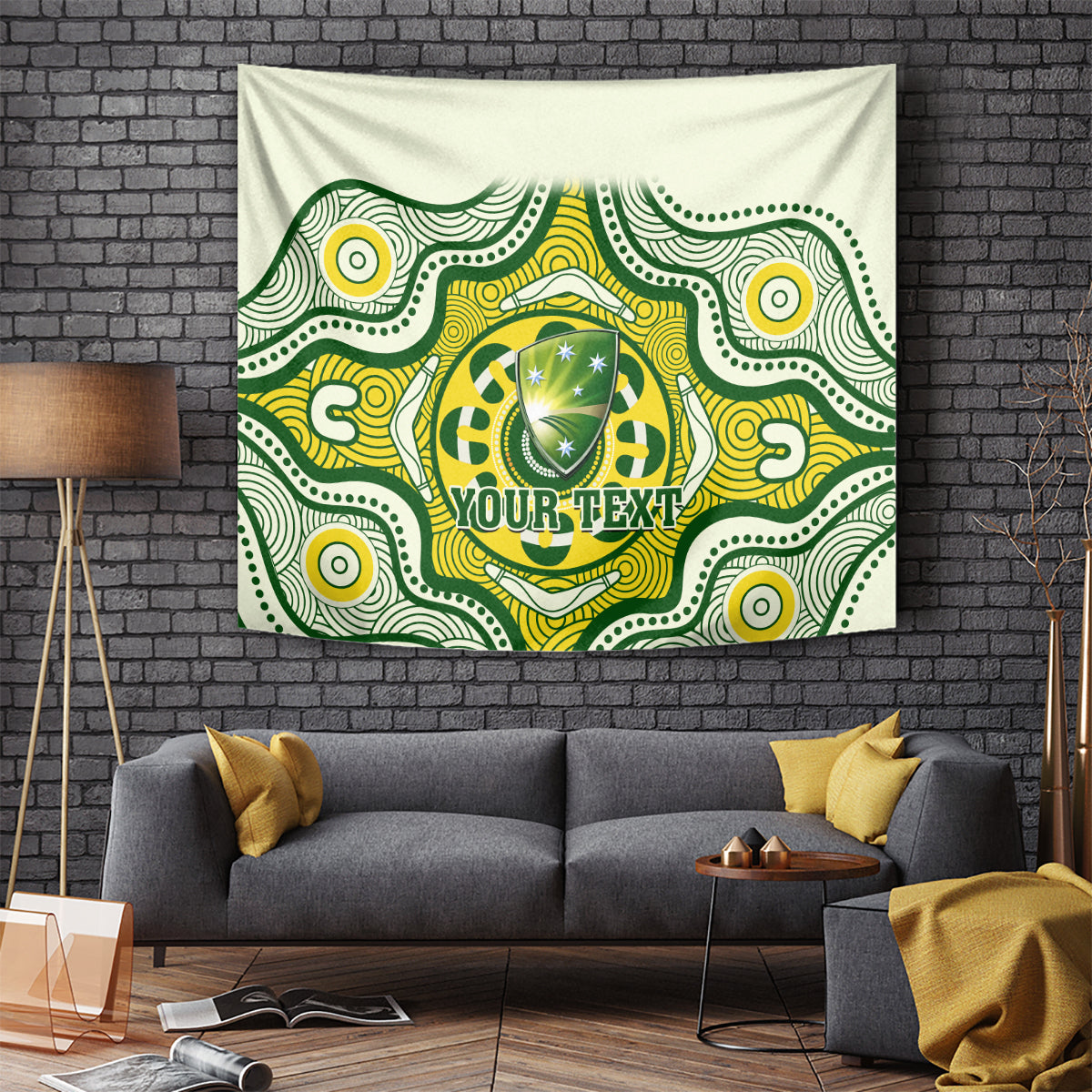 Personalised Australia Cricket Tapestry Boxing Day 2023 Test Indigenous Art - Vibe Hoodie Shop