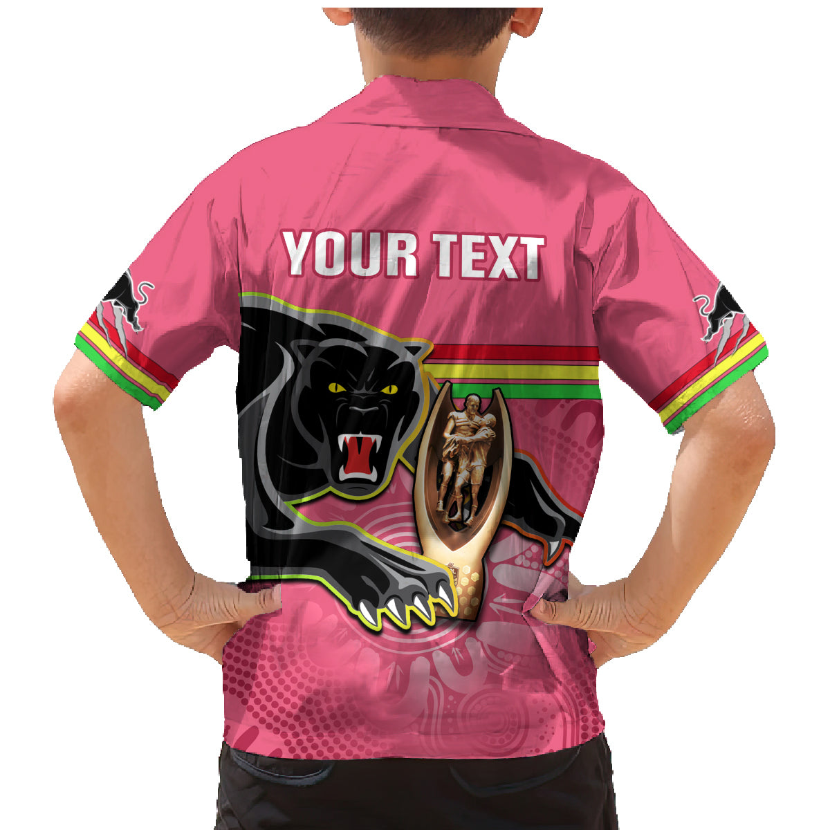 personalised-panthers-family-matching-mermaid-dress-and-hawaiian-shirt-premiers-back-to-back-2023-pink-version