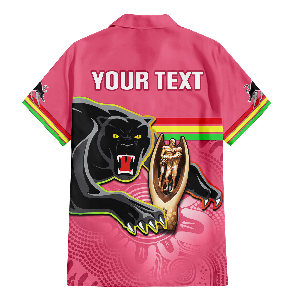 personalised-panthers-family-matching-mermaid-dress-and-hawaiian-shirt-premiers-back-to-back-2023-pink-version