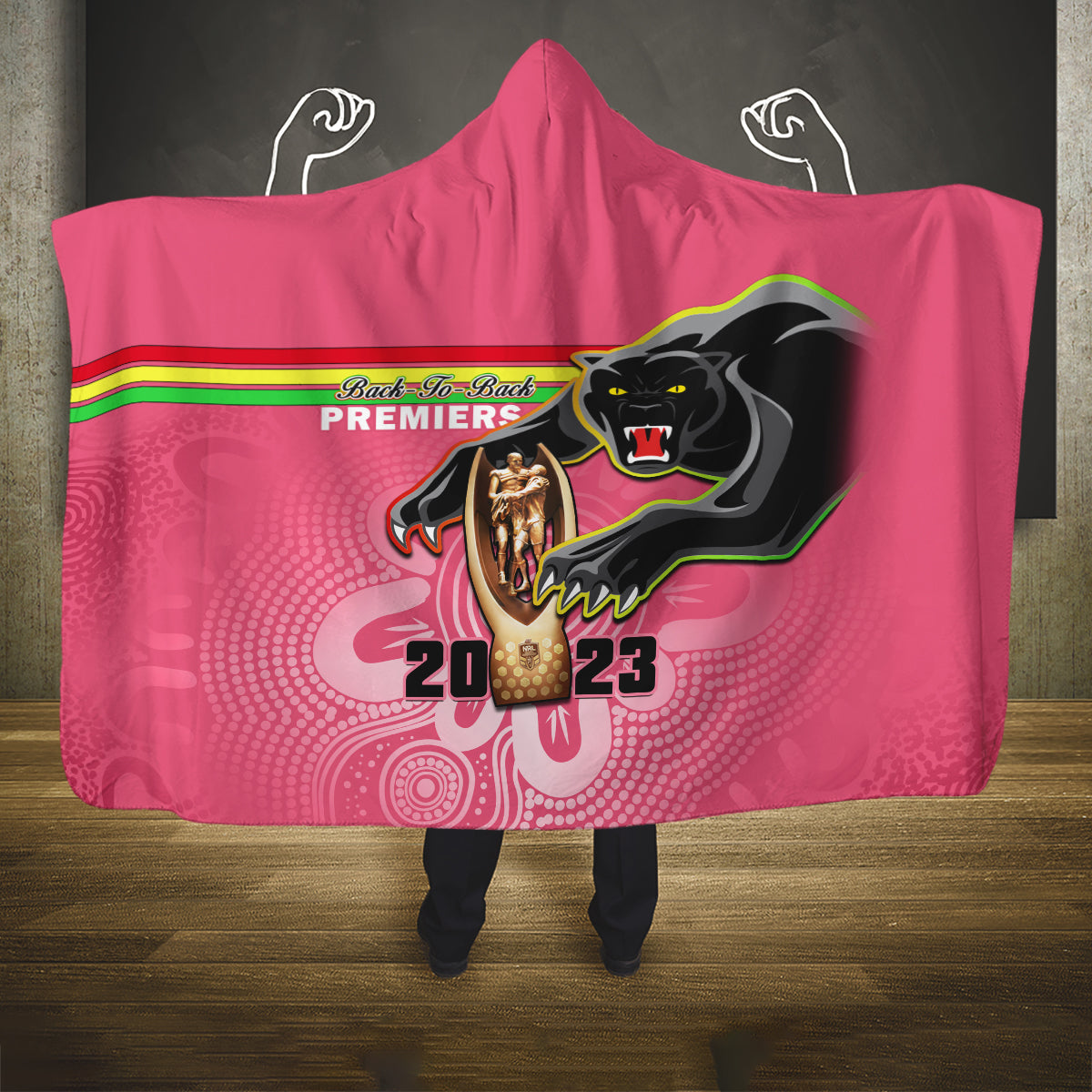 personalised-panthers-hooded-blanket-premiers-back-to-back-2023-pink-version