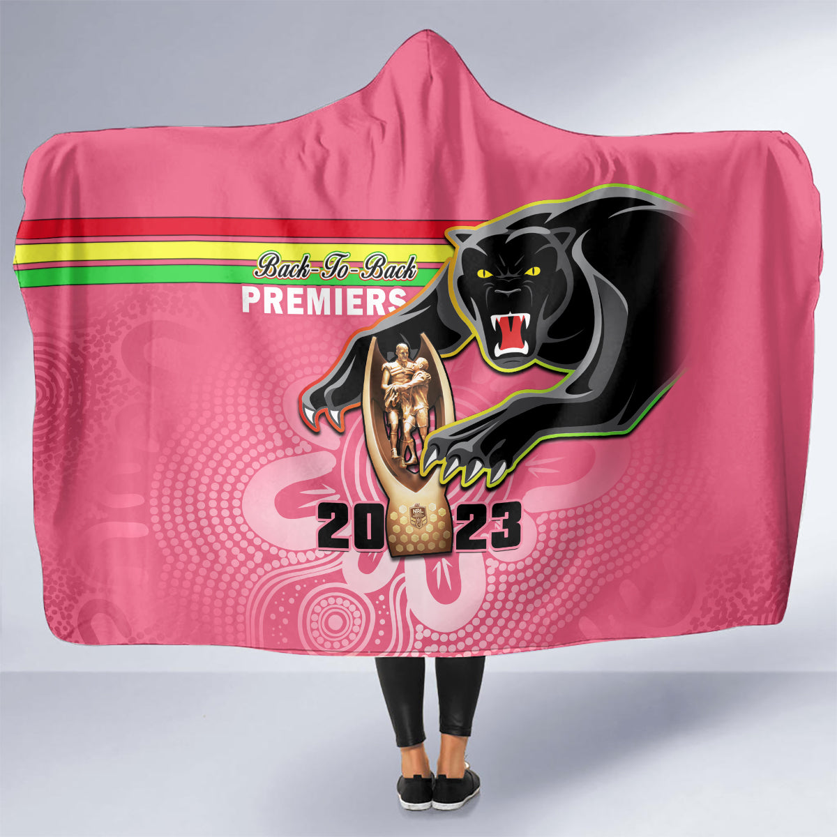 personalised-panthers-hooded-blanket-premiers-back-to-back-2023-pink-version