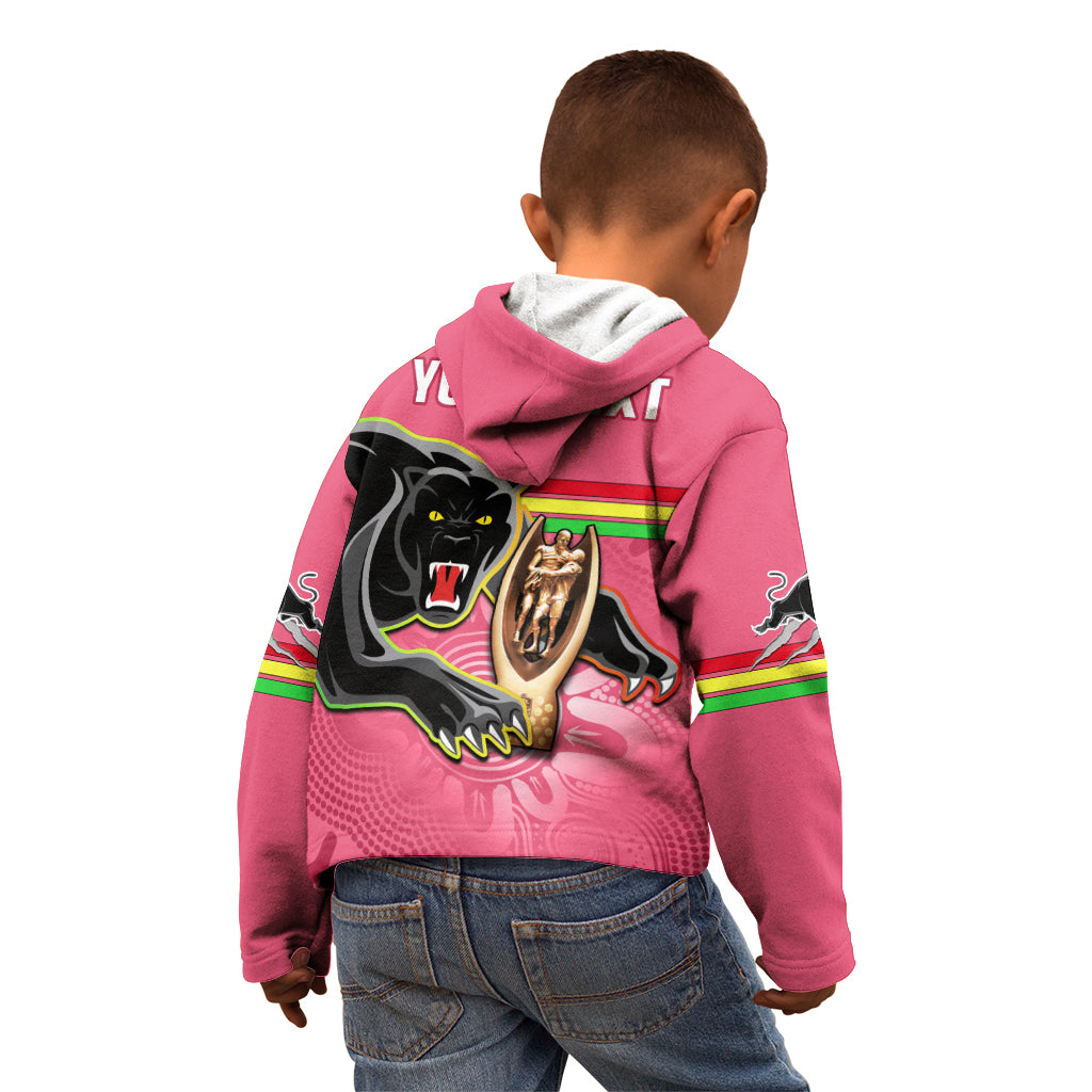 Personalised Panthers Kid Hoodie Premiers Back To Back 2023 Pink Version - Vibe Hoodie Shop