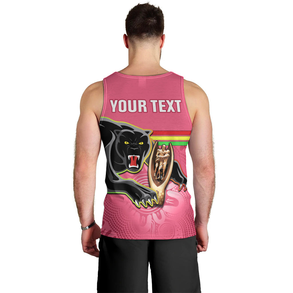 Personalised Panthers Men Tank Top Premiers Back To Back 2023 Pink Version - Vibe Hoodie Shop