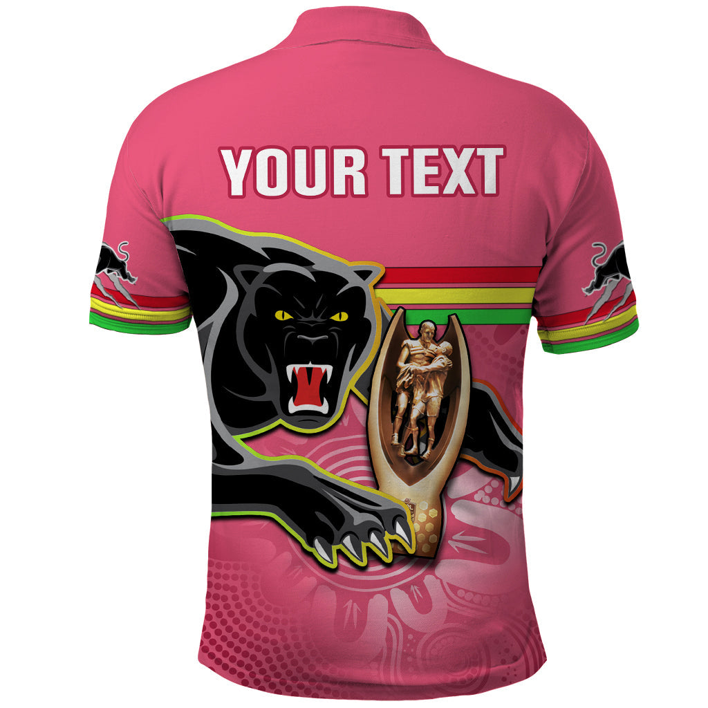 Personalised Panthers Polo Shirt Premiers Back To Back 2023 Pink Version - Vibe Hoodie Shop