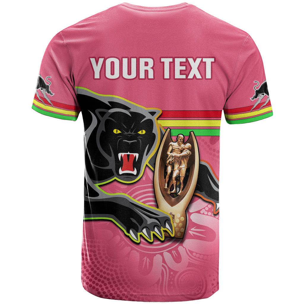 Personalised Panthers T Shirt Premiers Back To Back 2023 Pink Version - Vibe Hoodie Shop