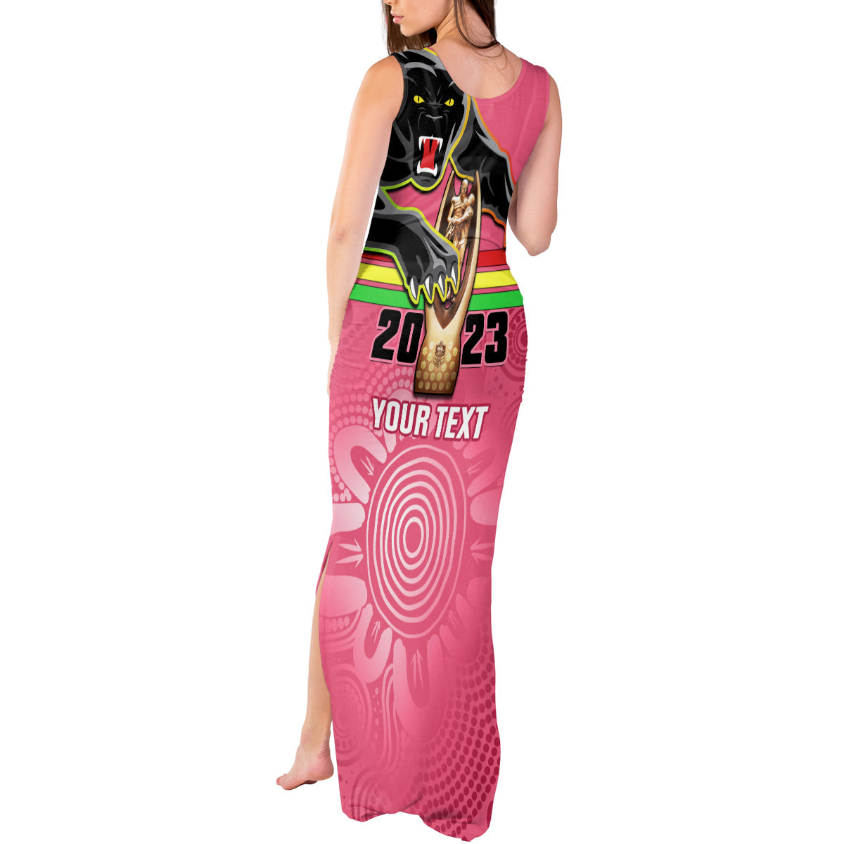 personalised-panthers-tank-maxi-dress-premiers-back-to-back-2023-pink-version