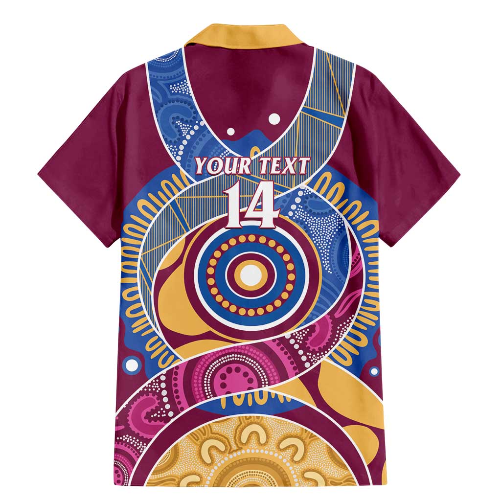 Brisbane Lions Football Custom Family Matching Mermaid Dress and Hawaiian Shirt Premiers Proud Aboriginal Art - Vibe Hoodie