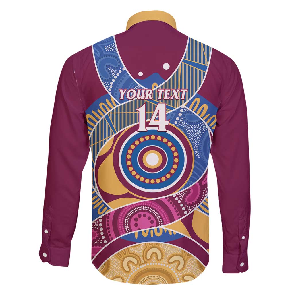 Brisbane Lions Football Custom Family Matching Mermaid Dress and Hawaiian Shirt Premiers Proud Aboriginal Art - Vibe Hoodie