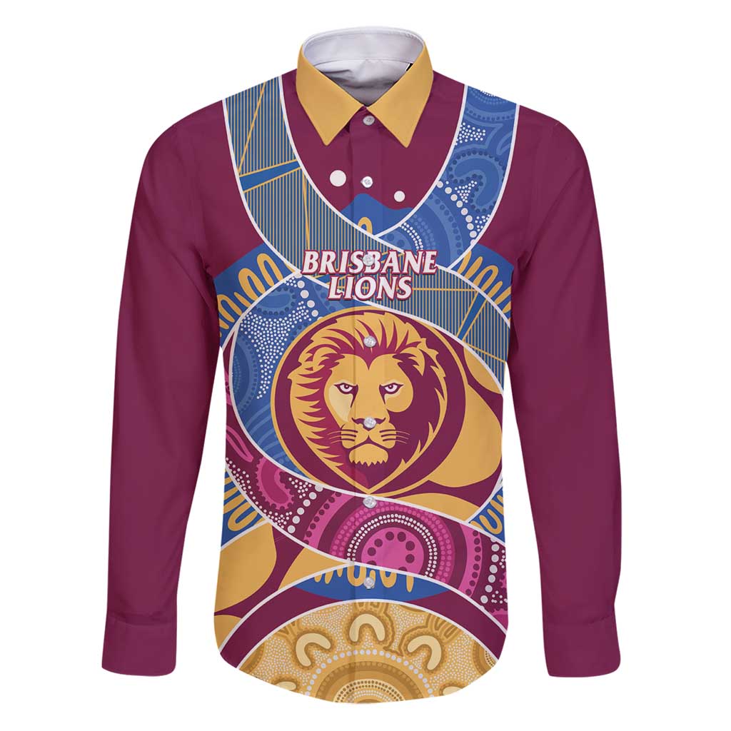 Brisbane Lions Football Custom Family Matching Puletasi and Hawaiian Shirt Premiers Proud Aboriginal Art - Vibe Hoodie