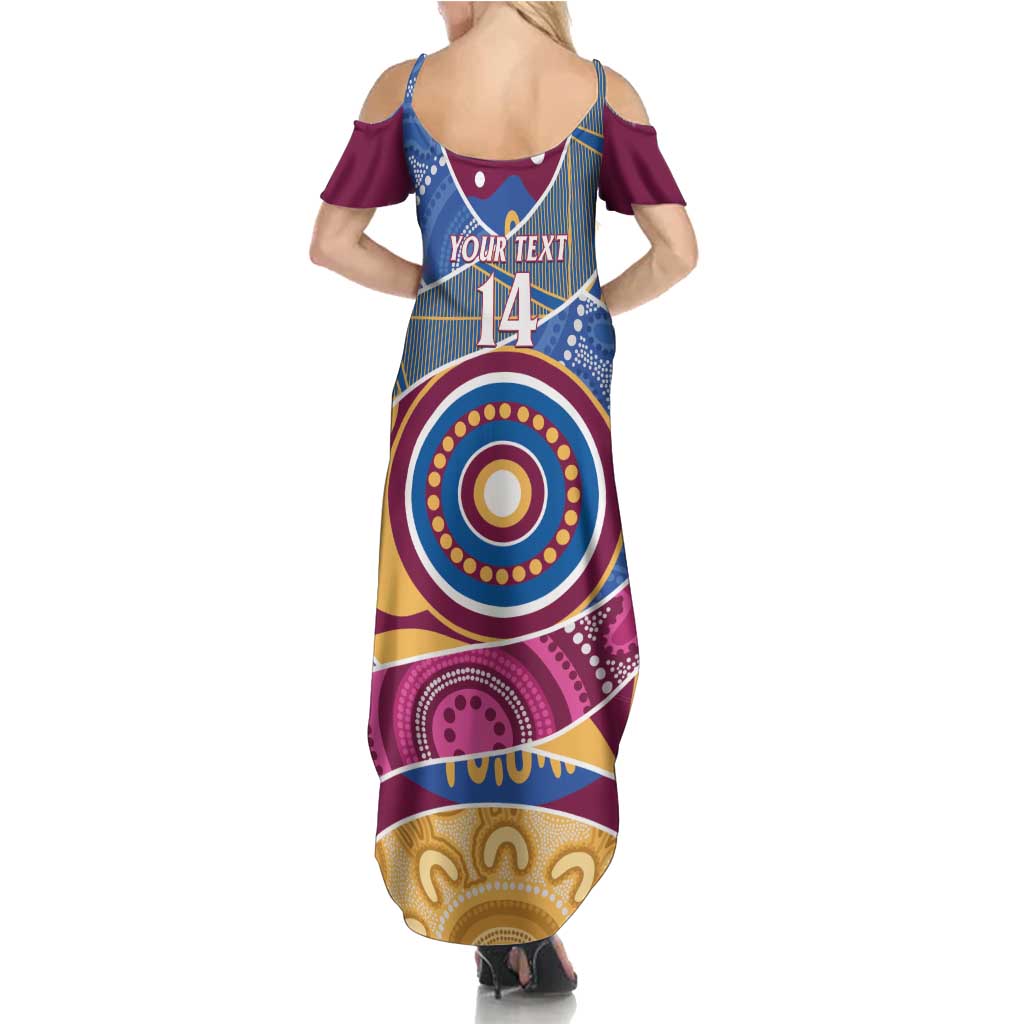Brisbane Lions Football Custom Family Matching Summer Maxi Dress and Hawaiian Shirt Premiers Proud Aboriginal Art - Vibe Hoodie