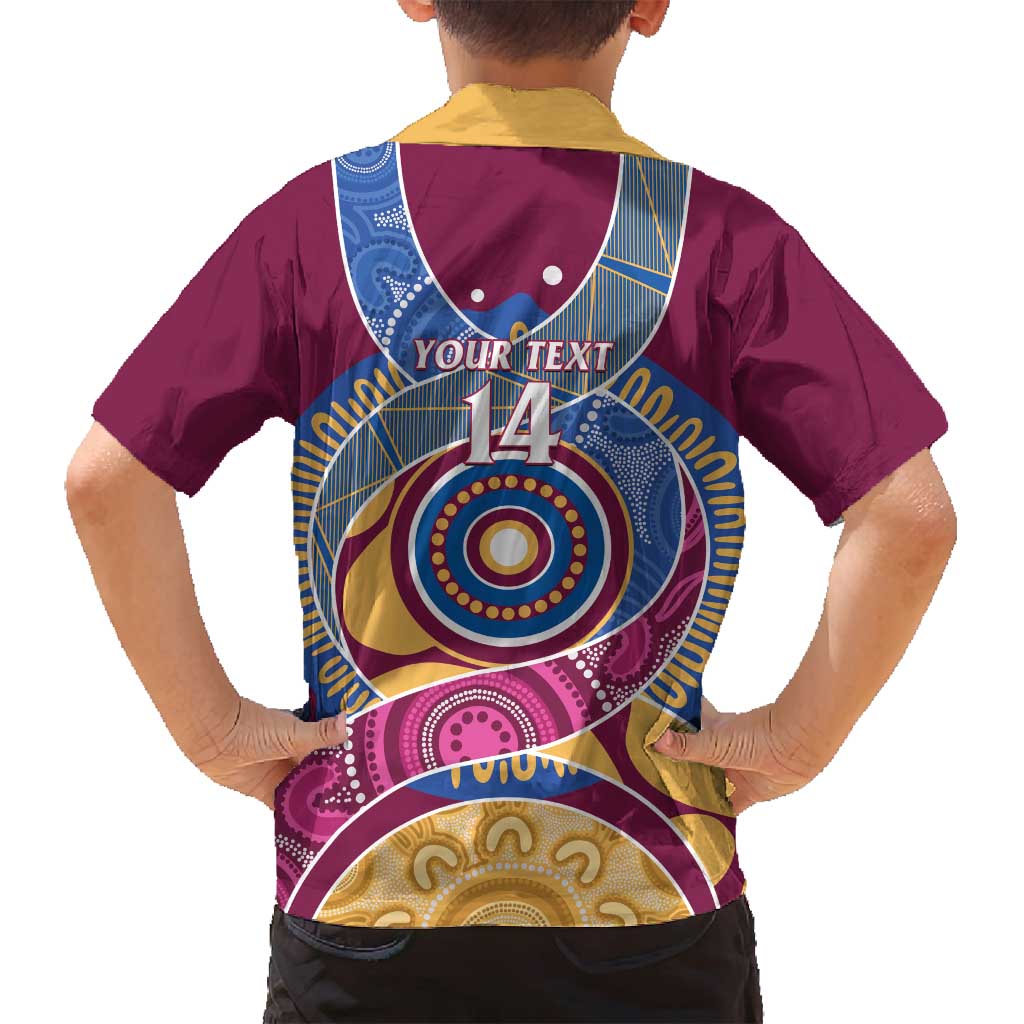 Brisbane Lions Football Custom Family Matching Tank Maxi Dress and Hawaiian Shirt Premiers Proud Aboriginal Art - Vibe Hoodie