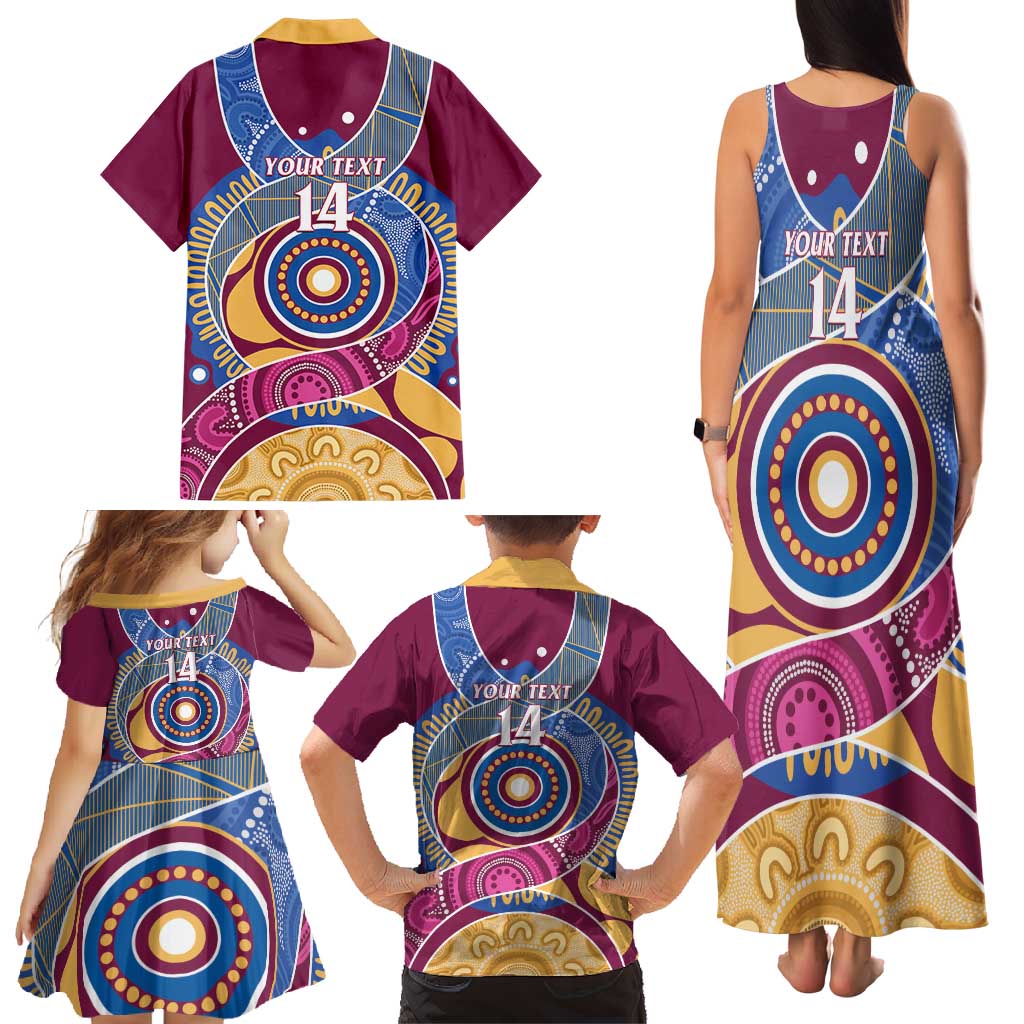 Brisbane Lions Football Custom Family Matching Tank Maxi Dress and Hawaiian Shirt Premiers Proud Aboriginal Art - Vibe Hoodie
