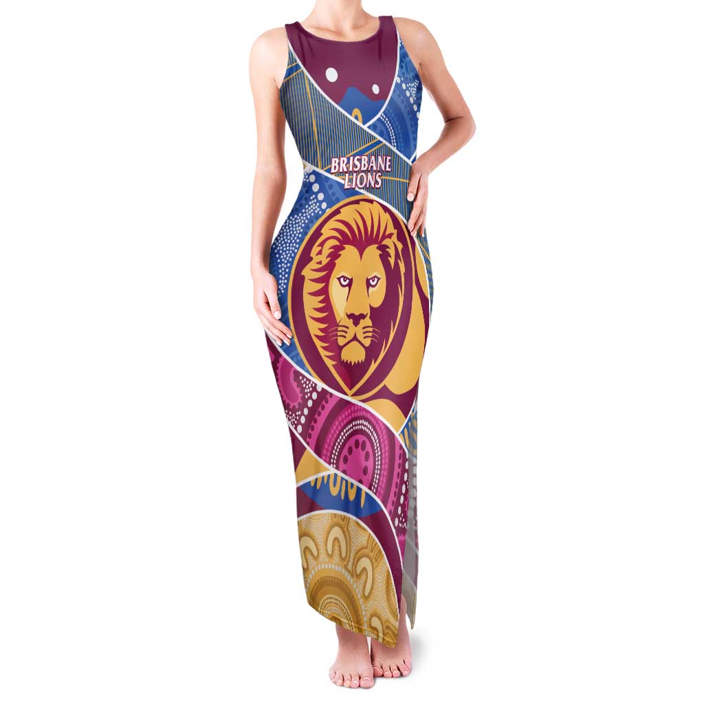 Brisbane Lions Football Custom Family Matching Tank Maxi Dress and Hawaiian Shirt Premiers Proud Aboriginal Art - Vibe Hoodie